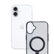 3MK Smoke Case Mag&Stand dėklas, skirtas Apple iPhone 16 Plus, skaidrus dūminis