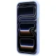 Guess Stripe Peony 4G Logo MagSafe dėklas skirtas iPhone 18 Pro / 17 Pro, šviesiai mėlynas