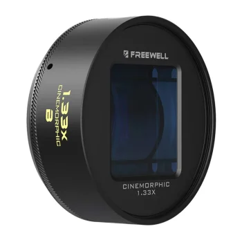 Freewell 1.33x anamorfinis išmaniojo telefono objektyvas su 17 mm sriegiu FW-PROANM-1.33X