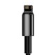 Baseus Tungsten Gold USB ir Lightning laidas, 2.4A, 2 m, juodas