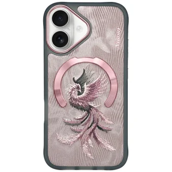 Nimmy Magnetic Fantasy Animal MagSafe dėklas telefonui iPhone 16, rausvo aukso