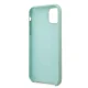 Guess Silicone Vintage Gold Logo dėklas iPhone 11 Pro, žalias