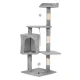 Petsi Cat Tree 110 cm with Scratching Posts and Condo House for Indoor Cats, gray