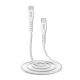 SBS USB-C – Lightning laidas su MFi sertifikatu, 1 m, baltas