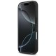 Mercedes dėklas iPhone 17 Pro telefonui Plain Smooth Leather MagSafe, juodas