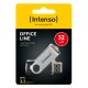USB atmintinė Intenso Office Line 32GB USB 3.2 Gen 1, sidabrinė / juoda