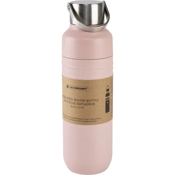 Le Creuset On The Go Insulated Water Bottle, 500ml, Shell Pink