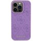 Guess dėklas, skirtas iPhone 15 Pro Max, Leather 4G Stamped, violetinis