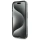 Karl Lagerfeld dėklas iPhone 15 Pro su MagSafe, IML Metal Choupette Head, juodas