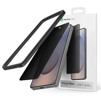 AmazingThing TITAN Vision 7 Matte Privacy apsauginis stiklas Samsung S26 Ultra