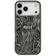 Guess Python Pattern MagSafe dėklas telefonui iPhone 17 Pro Max, juodas