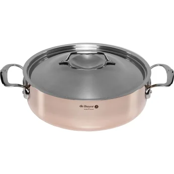 Žemas puodas su dangčiu De Buyer Prima Matera 28 cm, 4.9 l, indukcijai