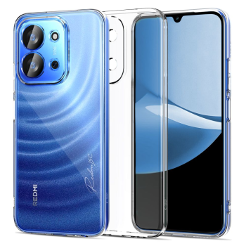 Apsauginis dėklas Tech-Protect FlexAir, skirtas Xiaomi Redmi 15C, skaidrus