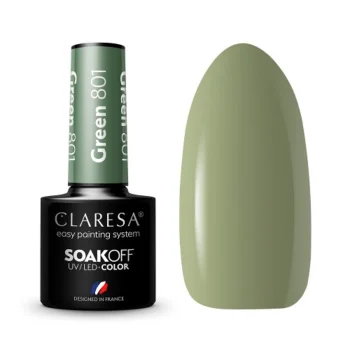 Claresa Green 801 Gel Polish, 5g