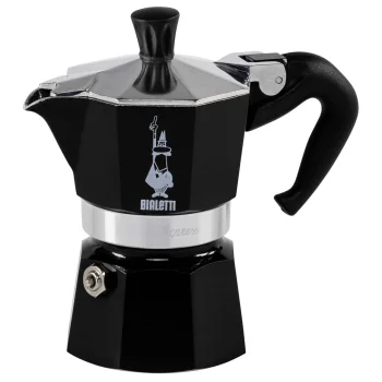 Bialetti Moka Express kavinukas, 1 puodelio, juodas