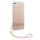 Guess dėklas iPhone SE 2022 / SE 2020 / 7 / 8 4G Print Strap, rožinis