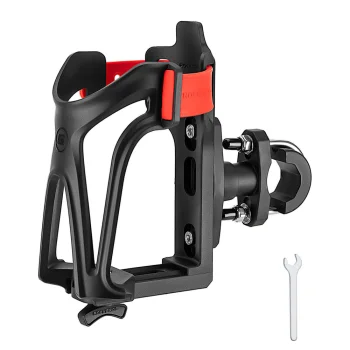Rockbros 31210029 Motorcycle Bottle Holder - Black and Red