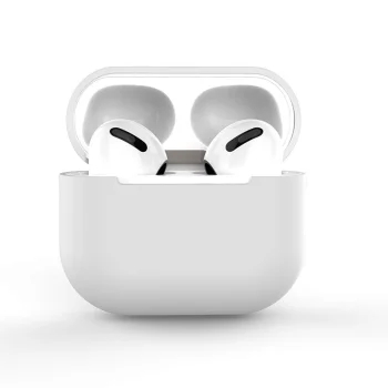 Silicone Case for AirPods 2 / AirPods 1 Earphones, White