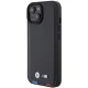 Apple iPhone 15 6,1\" BMW Leather Stamp Tricolor Case Cover (BMHCP15S22PTDK), Black