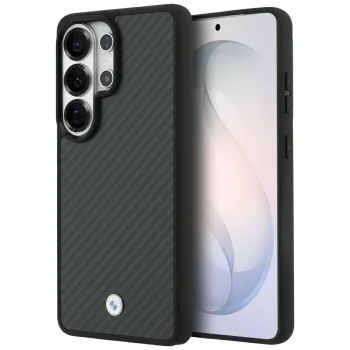 BMW Sign Magnetic Carbon Fiber MagSafe dėklas Samsung Galaxy S26 Ultra, juodas