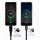USB-C į USB-C laidas Maclean MCE492, 100W, PD, 10 Gbps, 5A, 2 m, juodas
