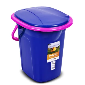 GreenBlue GB320BR nešiojamas tualetas, 19 l, tamsiai mėlynas / rožinis