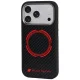 Audi RSQ Carbon Fiber Sport MagSafe dėklas iPhone 18 Pro / 17 Pro, Black