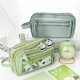 Gotel K405 3-Compartment School Pencil Case with Window