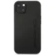 Mercedes dėklas iPhone 14 Plus telefonui Leather Hot Stamped, juodas