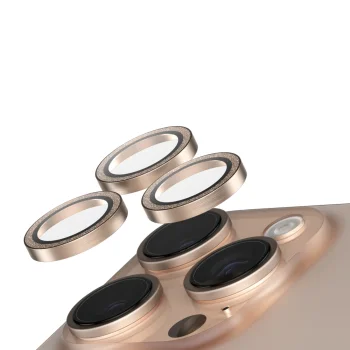 SAFE by PanzerGlass iPhone 16 Pro 6.3" / 16 Pro Max 6.9" Lens Protector gold/glitter gold SAFE95895