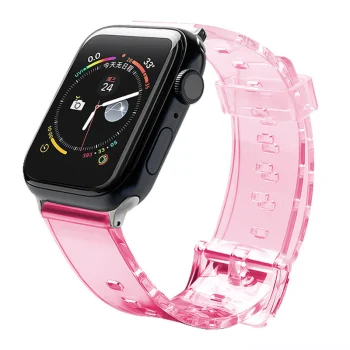 Silikoninis dirželis Strap Light skirtas Apple Watch 38/40mm - Raudonas