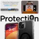 Spigen Ultra Hybrid S MagSafe dėklas su stovu skirtas iPhone 15 Plus, juodas