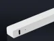 USB RGB LED šviesos juostelė su garso reakcija ir baterija, balta