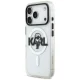 Karl Lagerfeld IML Karl Sketch Logo MagSafe dėklas telefonui iPhone 17 Pro, skaidrus