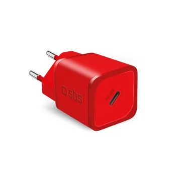 Sbs 20W GaN tinklo įkroviklis Power Delivery, USB-C, raudonas