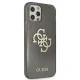 Guess dėklas iPhone 12 Pro Max telefonui Glitter 4G Big Logo, juodas