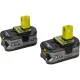 Akumuliatorių rinkinys Ryobi ONE+ RC18120-250, 18 V, 2x 5.0 Ah su įkrovikliu
