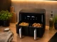 Karšto oro gruzdintuvė 15L 2400W su dviem krepšiais, juoda