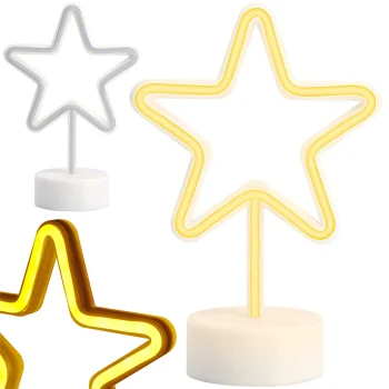 Pastatoma LED žvaigždė 100 LED, USB / baterijos, balta