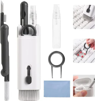 Electronics Cleaning Kit T-Phox 7-in-1 for Keyboards & AirPods, Black