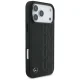 Mercedes dėklas iPhone 17 Pro Max telefonui Leather Laurel Leaves MagSafe, juodas