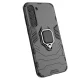 Dėklas Samsung Galaxy S23+ Ring Armor su žiedu ir stovu, juodas