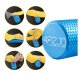 4FIZJO PENTAGRAM Yoga Massage Fitnes Pilates Foam Grid Roller 45cm, Blue