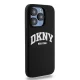DKNY Liquid Silicone dėklas, skirtas iPhone 14 Pro, su MagSafe, juodas