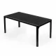 Sodo stalas Multigarden, 180x90 cm, 8 asmenims, juodas