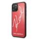„Karl Lagerfeld Glitter Signature“ dėklas „iPhone 11 Pro“, raudonas