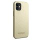 Guess iPhone 12 mini dėklas Iridescent, auksinis