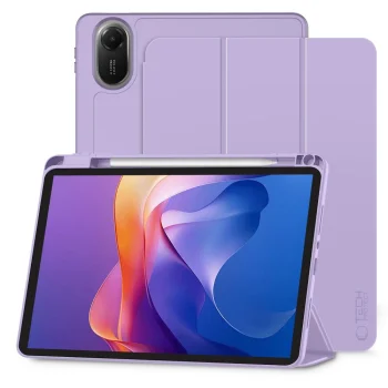 Tech-Protect SmartCase Pen dėklas Xiaomi Redmi Pad 2 11.0, violetinis