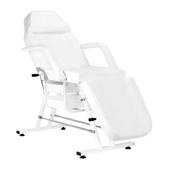Kosmetologinė kėdė Sillon su padėklais, balta
