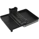 Gefu SMARTLINE extendable dish drainer, black/silver